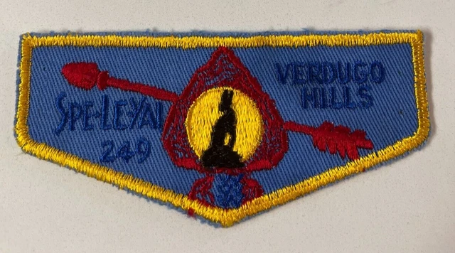 Boy Scout OA 249 Spe-Le-Yai Lodge Flap F-1a FF First Flap Mint