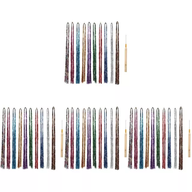 4 Sets Colored Hair Extension Clips for Women Seamless Delicate