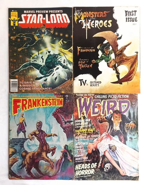 VINTAGE SCIFI MAGAZINES StarLord Frankenstein Monsters And Heroes