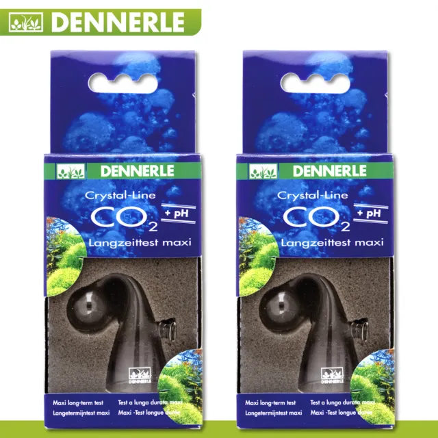 2 X Dennerle Crystal-Line Co ₂ Test Longue Durée Maxi Accessoire Aquarium