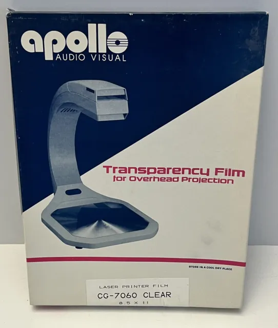 Apollo Laser Transparency Film, Clear CG7060 - New, Open Box + add. other sheets