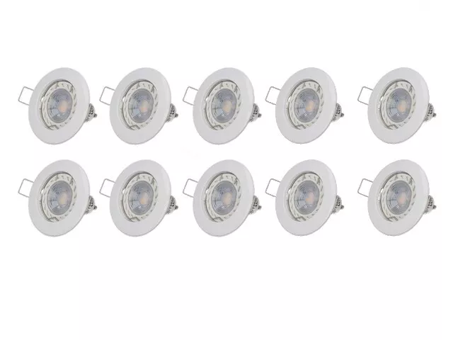 Lot de 10 ampoules LED spot 4W GU10 (Eq. 32W) 4200K