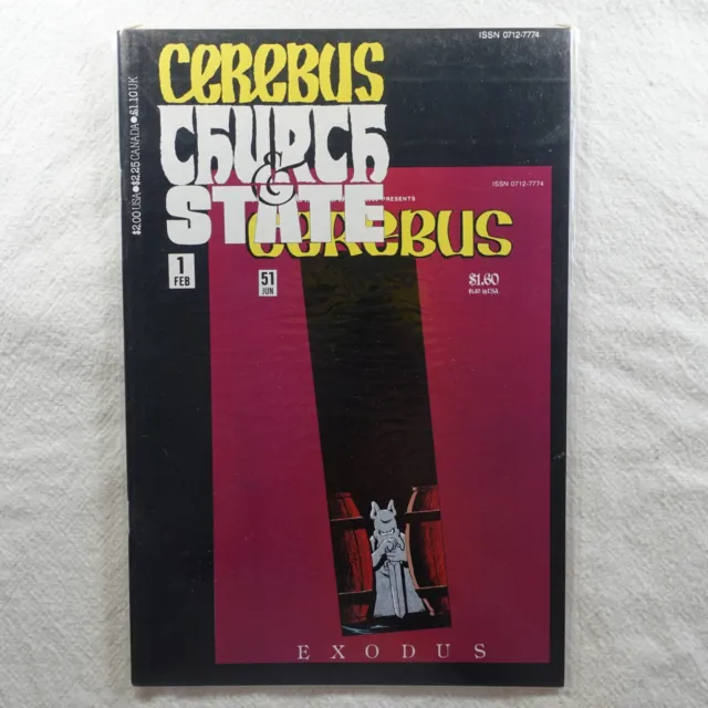 Cerebus Church and State Issue 1 Aardvark-Vanaheim Comic Book BAGGED AND BOARDED