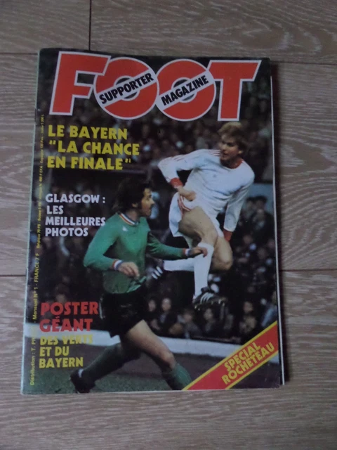 FOOTBALL POSTER LOPEZ Asse St Etienne Strasbourg 1/4 Finale Coupe De France 1975 EUR 6,99 - FR