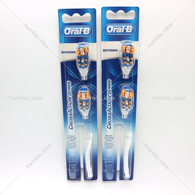 [ORALB] CROSS ACTION Power Whitening toothbrush 4 Brush Replacement