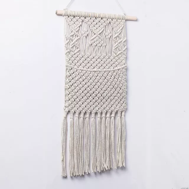 Macrame Wall Hanging Tapestry Shelf Bohemian Chic Wall Mounted Boho Wall Decor 2