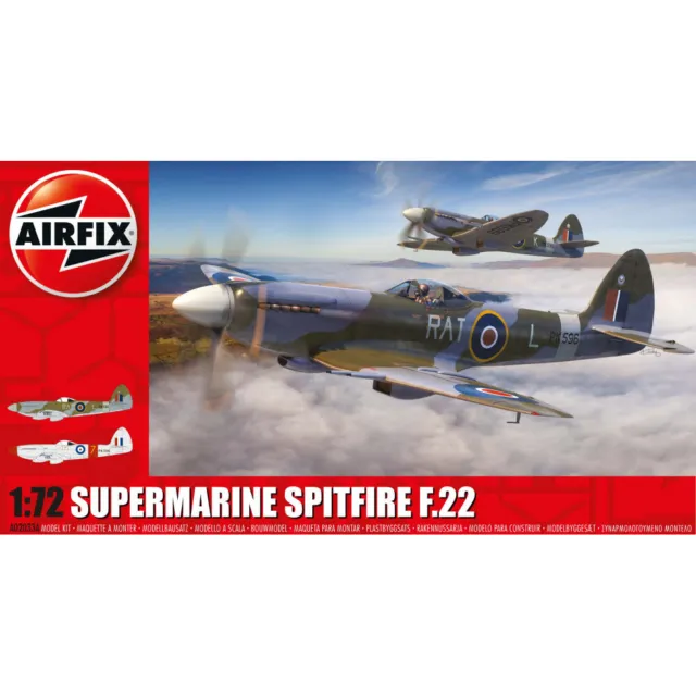 Airfix Supermarine Spitfire F.MK22 1/72 Scale A02033A