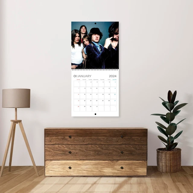 AC/DC CALENDAR 2025 AC/DC 2025 Celebrity Wall Calendar, 2025 Calendar