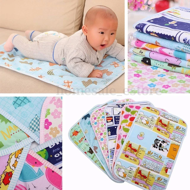 Waterproof Changing Diaper Pad Cotton Washable Infant Baby Urine Mat Nappy Be-AJ