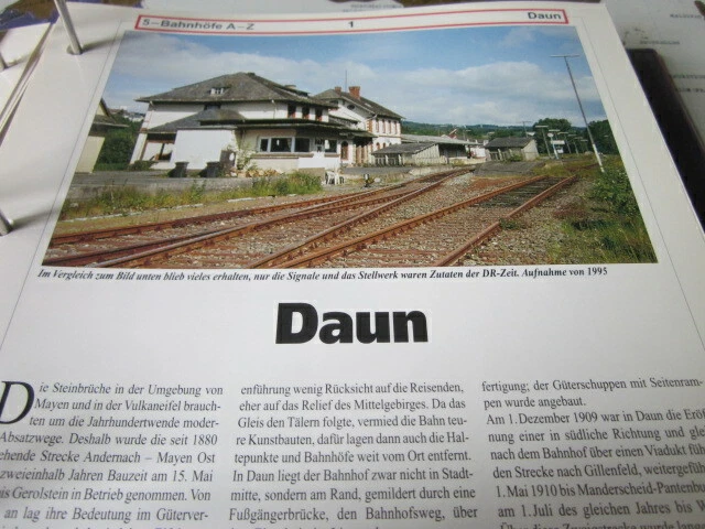 BAHNHOF UND GLEISPLAN N Lauterecken Grumbach Rheinland Pfalz 4S EUR 4