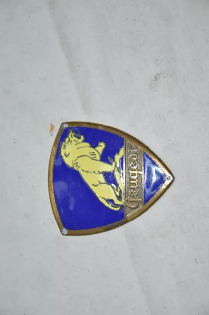 plaque badge PEUGEOT sigle de calandre 203 403  mascotte écusson voiture  lion