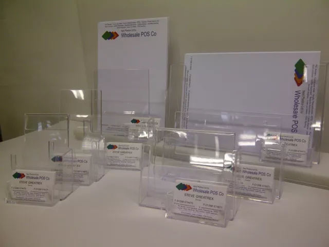 LEAFLET & BUSINESS CARD HOLDERS A4, A5, A6 & 1/3rd A4 COUNTER STANDING DISPENSER