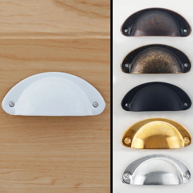 10 Pcs Kitchen Hardware Accessory Metal Handle Cabinet Drawer Pulls Shell 8