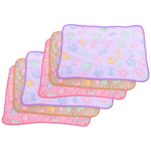 6 pz Coperta di flanella per porcellino d'India Coperte lavabili per piccoli