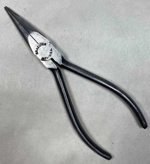Vintage Kraeuter Tools No. 1671 Needle Nose Pliers USA Tool