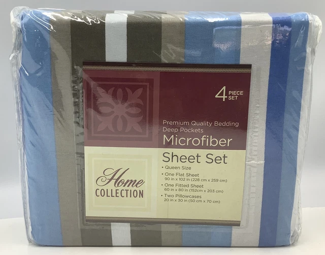 Home Collection 4 Piece Set Premium Quality Bedding Deep Pockets