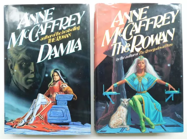 *SIGNED* DAMIA  + Rowan Trilogy ANNE McCAFFREY  Both true 1st ed 1990-92 Unread