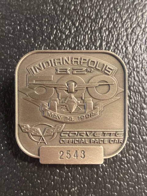 1998 Indianapolis Motor Speedway Indy 500 Pit Badge