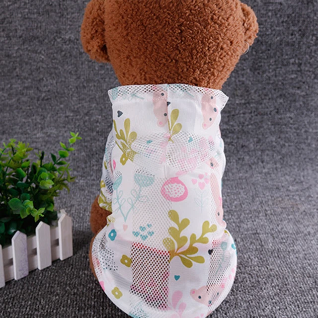 Suéter para cachorro, transpirable, resistente al desgaste, camisa de protección solar para cachorros con