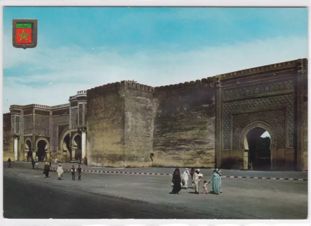 Carte Postale Couleur Cpsm Maroc Meknes Vue De Jama Nouar Y Bab Mensour