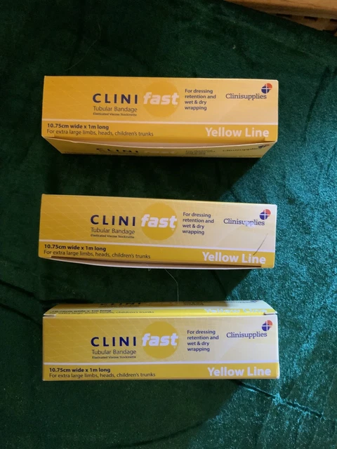 CLINIFAST YELLOW LINE Tubular bandage (10.75cm x 5m) - Box of 1 11.50 -  PicClick UK