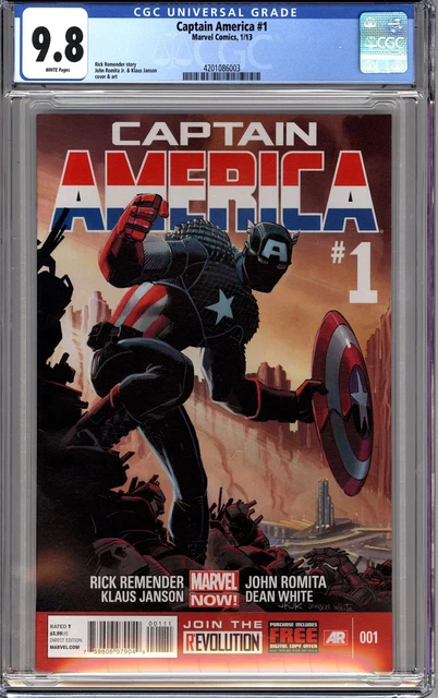 CAPTAIN AMERICA #1 (2013 Marvel) CGC 9.8 NM/M