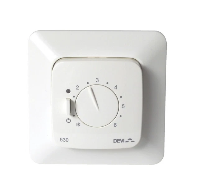 Termostato Devireg 530 DE/AT IP31 bianco regolatore temperatura ambiente 140F1032