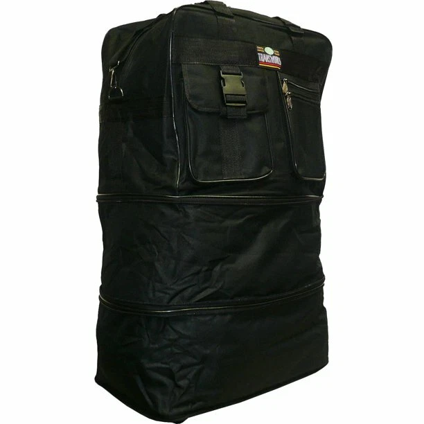 40 In XXL Expandable Upright Rolling Wheeled Duffle Bag Spinner Suitcase Luggage