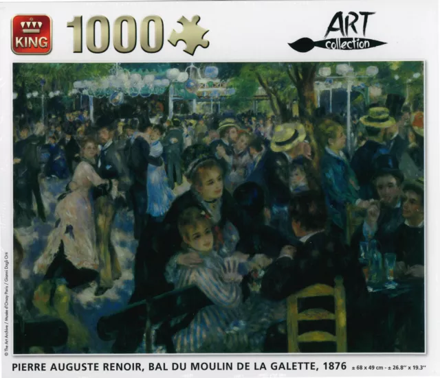 1000 Piece Jigsaw Puzzle Renoir ArtistbPainting Bal Du Moulin De La Galet 1876