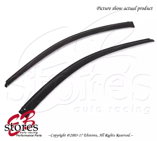For Acura RSX 2002-2006 Outside-Mounted Dark Smoke JDM Window Visors 2pcs