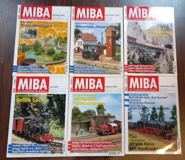 Eisenbahn Magazin MiBa Jahrgang 2001 komplett im Bestzustand