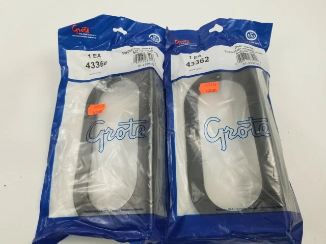 GROTE 43362, mounting bracket for 6" Oval Lights. Lot of 2. New
