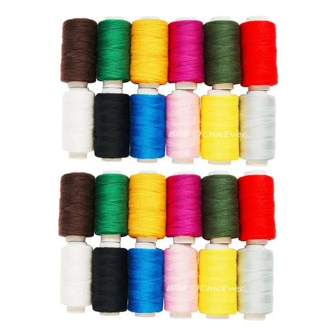 Craftdady Lot De 24 Fils Rouges Pour Point De Croix - 1 Mm