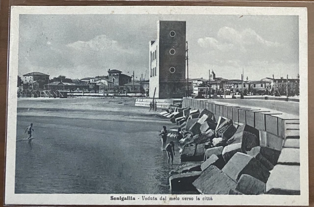 Senigallia-Veduta dal molo fp,vg 1950.