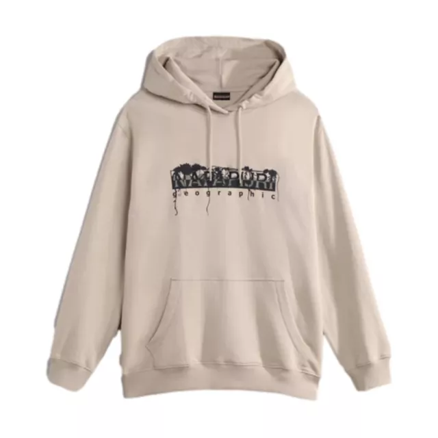 Napapijri NA4GZH Napo H Unisex Sudadera con Capucha Algodón Sudadera Beis