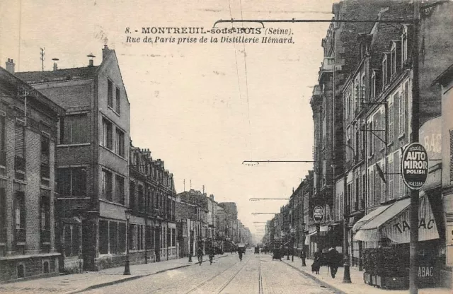 MONTREUIL-sous-WOOD - Rue de Paris taken from the Distillerie Hémard