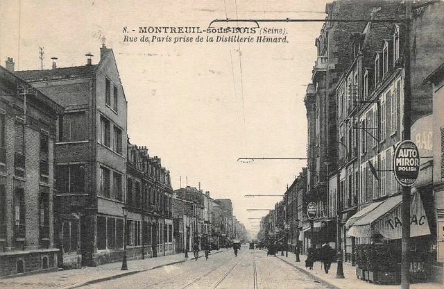 MONTREUIL-sous-WOOD - Rue de Paris taken from the Distillerie Hémard