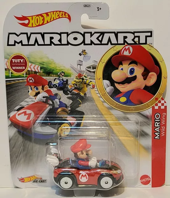 HOT WHEELS SUPER Mario Bros Character Car MARIO Die-Cast Vehicle Kart ...