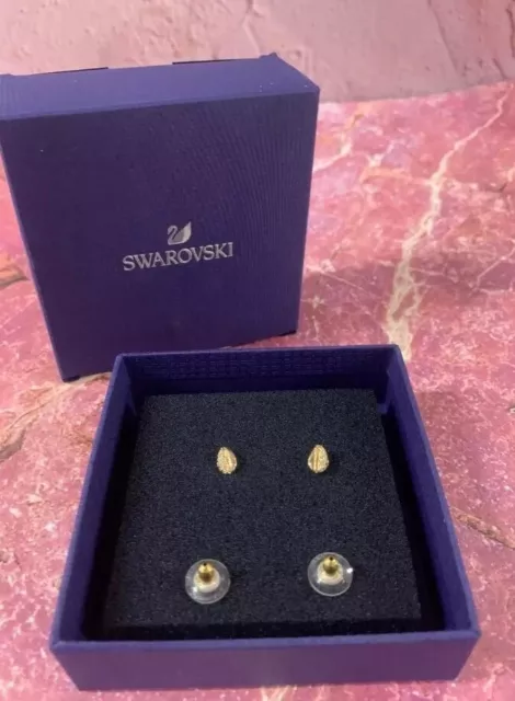 swarovski PE Stud Cry/GOS 5520471. Gold Plated 2