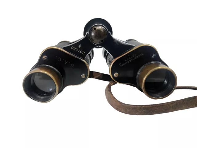 Vintage Negretti & Zambra London Binoculars DRP Military GOERZ BERLIN 8x Trieder