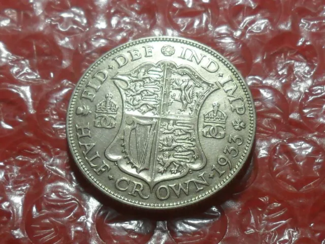 1933 George V half-crown.