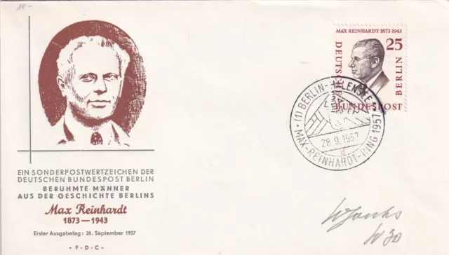 Briefmarken Berlin MiNr. 169 FDC First Day Cover 1957 Männer der Geschichte