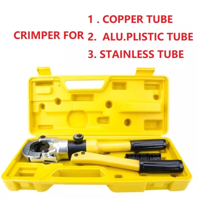 Hydraulic copper pipe crimper Plumbing alu Plastic stainless  tube Crimping Tool