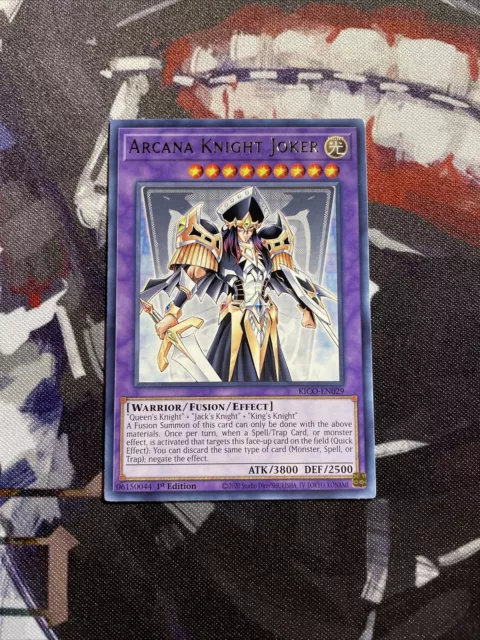Yugioh! Arcana Knight Joker - KICO-EN029 - Rare - 1st Edition Near Mint, English