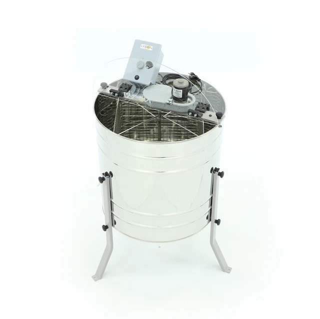 4 Waben Selbstwendeschleuder, 72cm, 270W/230V, für Ganzrahmen bis 24cm Seitenlänge bei Imkereibedarf & Warnholz online kaufen 4 Waben Selbstwendeschleuder, 72cm, 270W/230V, für Ganzrahmen bis 24cm Seitenlänge bei Imkereibedarf & Warnholz online kaufen