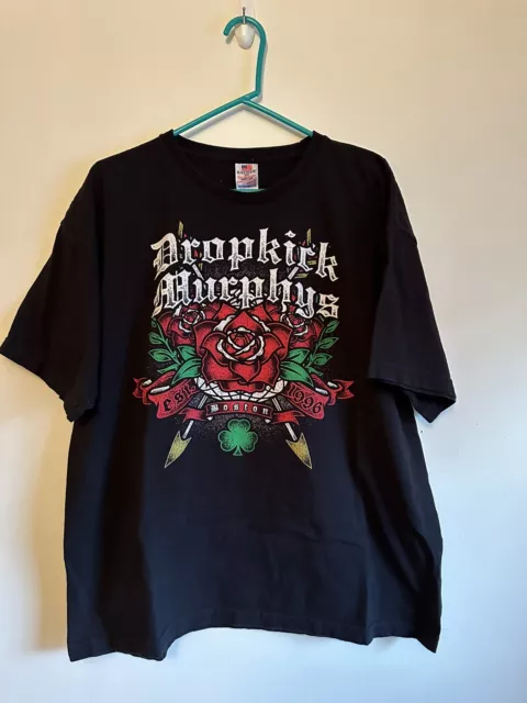 Dropkick Murphys Rose Tattoo XL Tee Shirt - With Pride I'll Wear It To The Grave