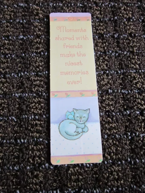 Vintage 1980's Friendship Bookmark Current Co RARE Sweet Cat Kitten Cute UNUSED