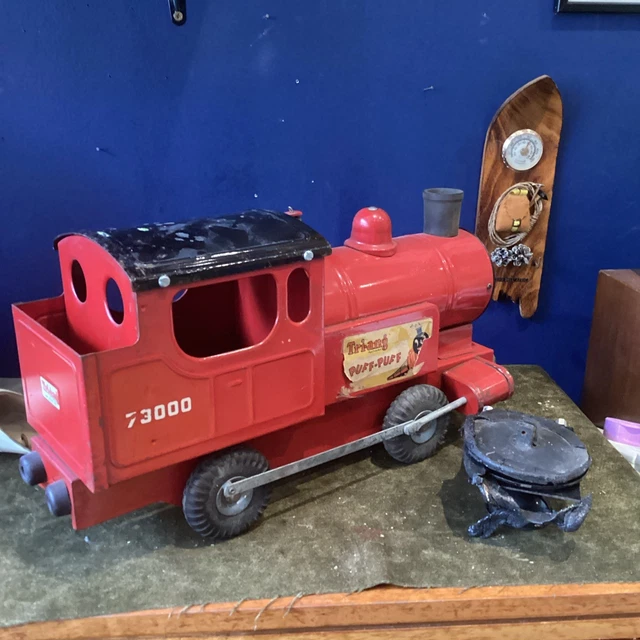 LARGE PRESSED STEEL TRI-ANG 73000 PUFF PUFF TRAIN Needs New Bellows £38 ...