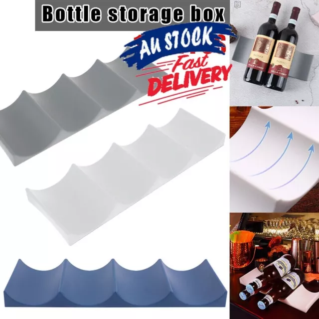 Fridge Organiser Stacking Wine Bottle Kitchen Rack Beer Can Holder Space Saving