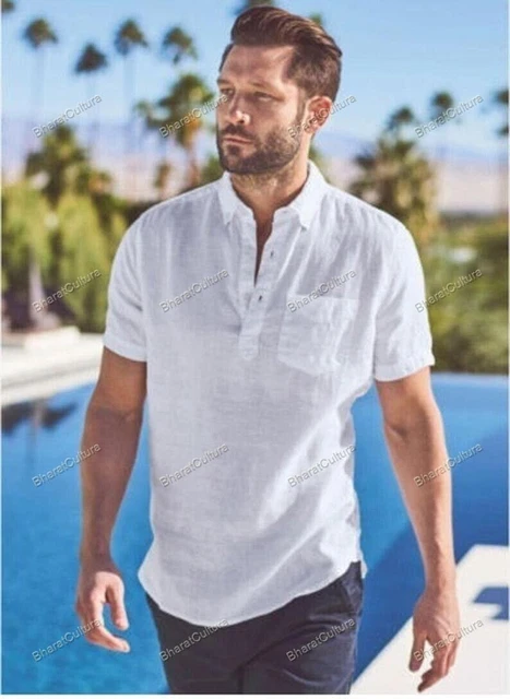 Mens Kurta Wear Mens Shirt Indian Ethnic Dress Mens Kurta Plain Size S-7XL